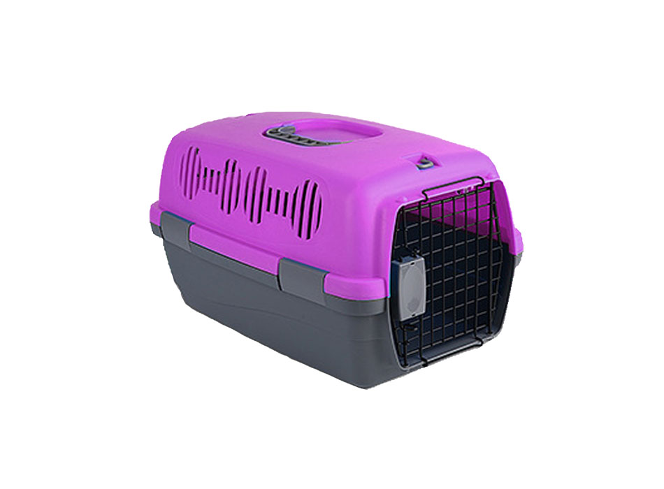 กล่องใส่สุนัขและแมว Petsuka Pet Cage กรงหิ้วสำหรับเดินทาง สีชมพู